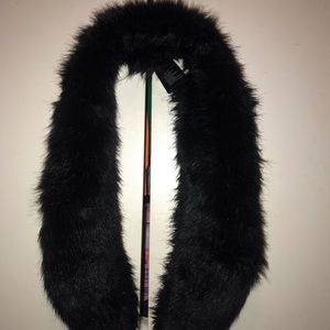Black fury scarf 🧣
